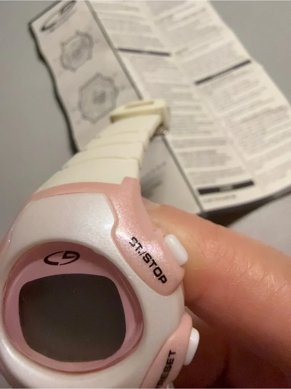Champion Pink and White Digital Sport Watch